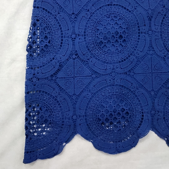 Shinestar Dress Blue Crochet - Picture 3 of 8